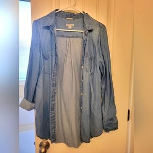 Denim tunic shirt